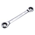 thumbnail image 1 of Unique Bargains Double Box End Ratcheting Wrench (14 x15mm) Metric 72 Teeth 12 Point Ratchet Spanner Tools, CR-V, 1 of 5