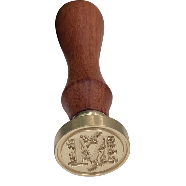 WHEANG Home Decor Fire Lacquer Seal Retro English Letter Copper Headquets Seal Wax Hand Account Seal and Copper Chapter Bronze Head One Size Multi-Color