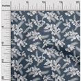 thumbnail image 2 of oneOone Georgette Viscose Teal Blue Fabric Tropical Sewing Craft Projects Fabric Prints By Yard 42 Inch Wide, 2 of 5