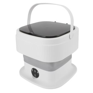 Portable Mini Foldable Washer, 40W Portable Washing Machine, Mini Washer, 10L Large Capacity Foldable, Underwear Washer Machine for Dorm Hotel Travel