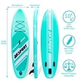 thumbnail image 2 of AKSPORT 10'6" Inflatable All Around Stand Up Paddle Board Kit, Mint Green, 2 of 5