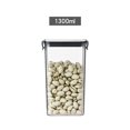 thumbnail image 4 of HEVIRGO Multifunctional Food Jars Candy Storage Cookie Jars with Lids Space Saving Clear Food Containers with Lids Suitable for Refrigerator Kitchen, L(44 oz), 4 of 10