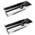 thumbnail image 1 of 2X 12HRG Non Slip Contoured Stainless Steel Heliarc Mud Pan, 14Inch, 1 of 7