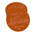 thumbnail image 1 of Inkdotpot Real Rose Gold Foil Thank You For Celebrating With Me Birthday Tags Favor Hang Paper Tags 100 Pieces, 1 of 1