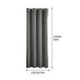thumbnail image 3 of Tyidzon Rideaux Occultants Rideaux Paire de Panneaux de Rideau 63 Pouces L x 52 Pouces H Superposition de Rideau Rideaux Élégants pour Chambre Liquidation!, 3 of 6