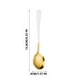 thumbnail image 3 of PEONAVET Cuillère en Acier Inoxydable Cuillère en Acier Inoxydable Cuillère à Soupe Mignonne Cuillère de Table pour la Maison Cuillère à Dessert Cuillère à Melon D\'eau Cuillère Ronde à Long Manche, 3 of 5