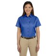 thumbnail image 1 of Harriton Ladies' Easy Blendâ„¢ Short-Sleeve Twill Shirt with Stain-Release, 1 of 3
