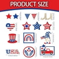 thumbnail image 3 of Oleegame 1PC Picnic Trays For Food Retro Independence Day Layered Tray Decoration Atmosphere Layout Desktop Decoration Red, 3 of 5