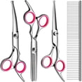 thumbnail image 1 of CHUANK Dog Grooming Scissors with Safety Round Tips Stainless Steel Professional Dog Grooming Kit - Thinning  Curved Scissors and Comb for Dog Cat Pet, 1 of 2