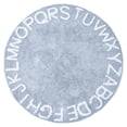 thumbnail image 1 of Abbracc Tapis Rond Grand Tapis Cercle Chaud pour Chambre d'Enfants Cadeau de Douche Bleu Bleu 160cm, 1 of 8