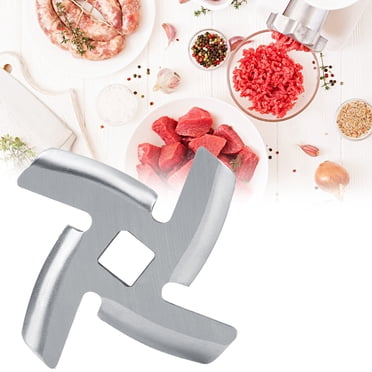 Stainless Steel Meat Grinder Blades, Meat Crusher Mincer Plate Blade Cutter Parts for Meat Grinder