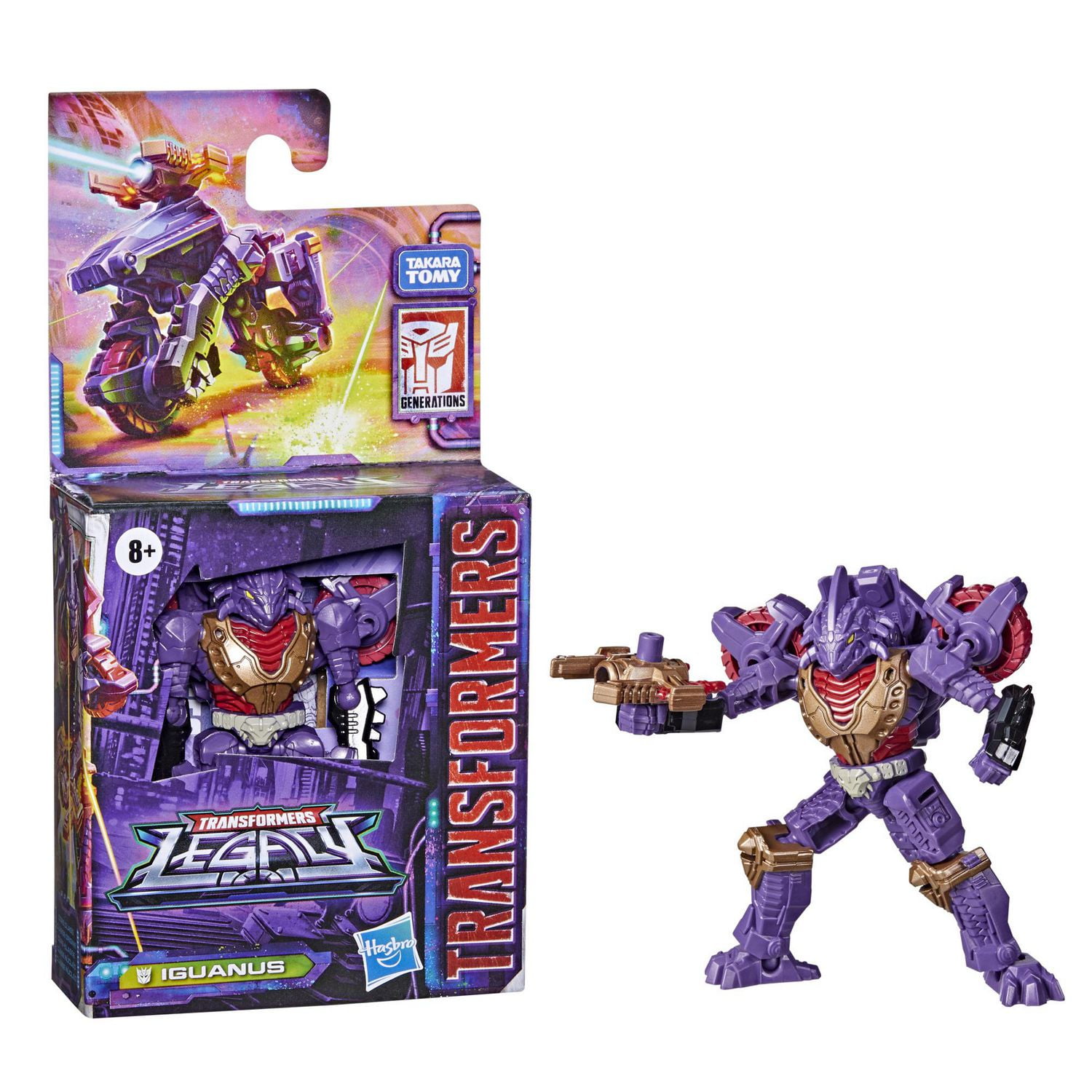 Transformers Generations Legacy, figurine Iguanus classe Origine, pour enfants à partir de 8 ans, 8,5 cm