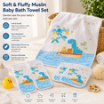 thumbnail image 2 of Tropical Dino Baby Muslin Blanket Set – Soft Quilted Cotton for Newborns & Toddlers, 2 of 7