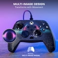thumbnail image 3 of Manette de gaming filaire Turtle Beach Rematch Advanced - Sous licence pour Xbox Series X|S, Xbox One et PC Windows - Lenticulaire, multi-design, boutons programmables, gâchettes - Dark Cosmos, 3 of 21