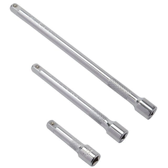 Dakcos Ensemble d'Extension de Douille de Disque 3/8 Pouce Comprend 3 6 10 Pouces Extensions Acier Chromé Vanadium Premium avec Finition Miroir