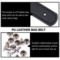 thumbnail image 4 of 2 Set Leather Handbag Handles Tote Bag Replacement Straps Bag Belts with Rivets, 4 of 7