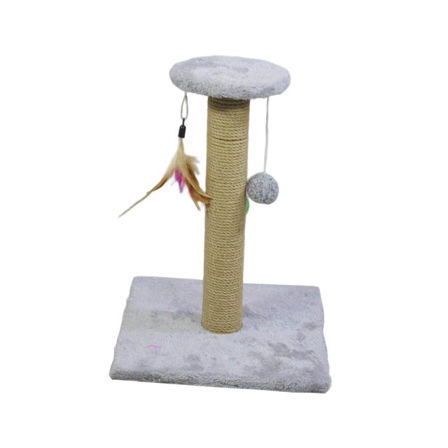 Maoww Cat Scratching Post Scratch Pole Gift Durable for Kittens Supplies Square Gray