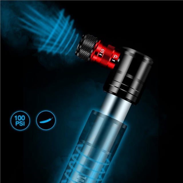 stanreset Portable Mini Pump Aluminum Alloy Cycling Hand Air Pump Ball Tire Inflator Black