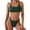 Army Green, variant on Kyusrd Bikini Sets For Women Two Piece Swimsuits Summer Beach Swim Bathing Suits Women's Swimsuits V Neck Bathing Suit For Women Swimsuits