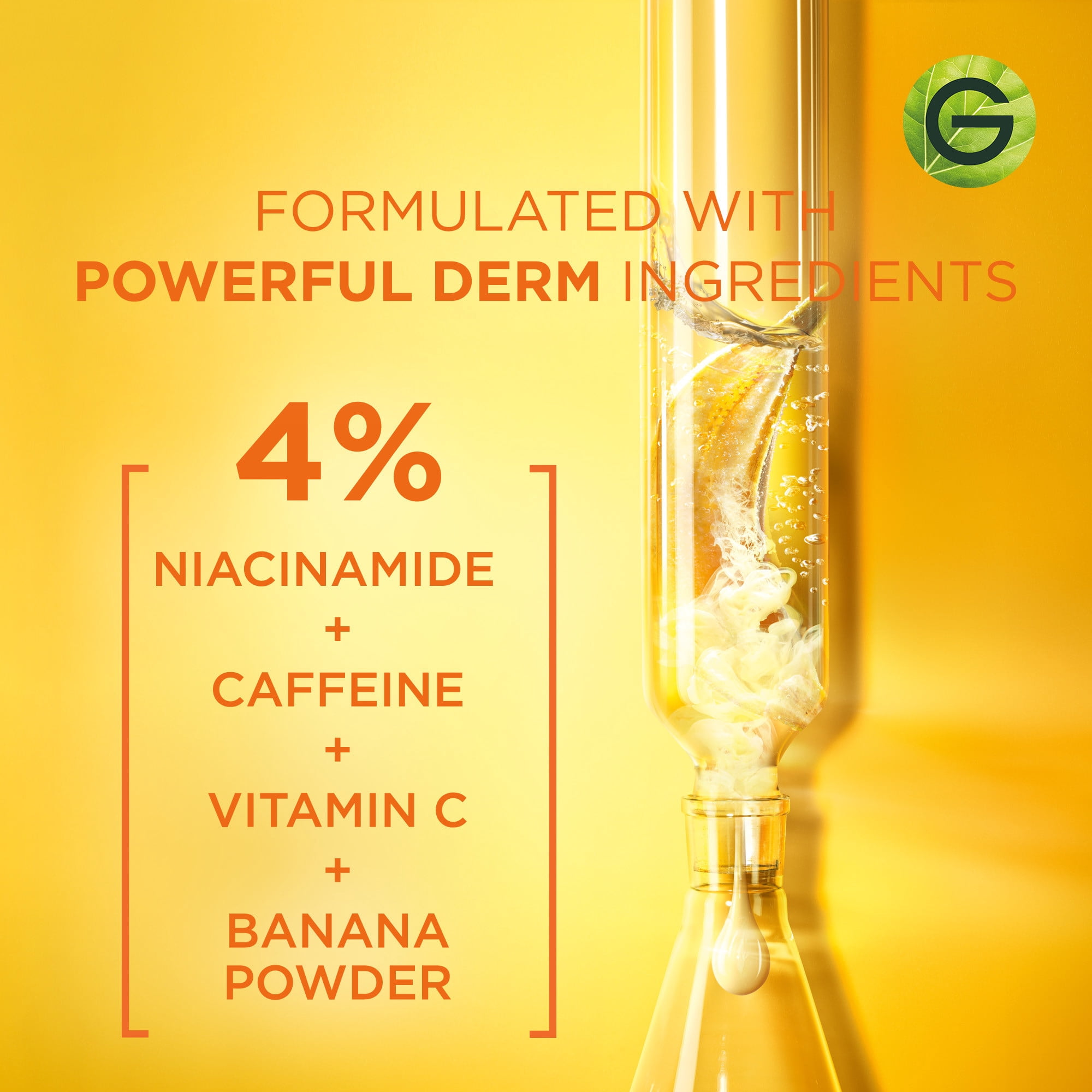 Garnier SkinActive Crème pour les yeux éclaircissante à la vitamine C, 15 ml