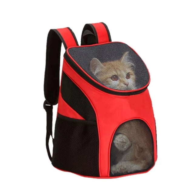 Carrier Pet Breathable Backpack Shockproof Foldable Cat Travel Carrier with Carry Handle for Pets Cats