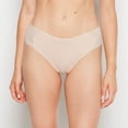 thumbnail image 1 of Cheeky Thong Panty with Logo in Cameo Rose, 1 of 5