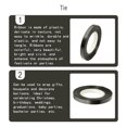 thumbnail image 3 of ziyahi Glitter Ribbons Curling Roll Decorative Multi-Purpose Gift Wrapping Crafting Pieces Wedding Accessories for Embellishments white black, 3 of 6
