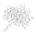 thumbnail image 4 of veasfak 200 Pieces Shirt Clip Transparent Alligator Clips, Reusable Clothes Pegs Garment Nine Word Clip 38mm, 4 of 9