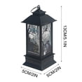 thumbnail image 4 of LED Halloween Candle Lantern Decoration with Skeleton Pumpkin Design - Portable Hanging Lamp PVC Material Safe for Kids Party Outdoor, 4 of 4