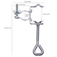 thumbnail image 3 of SMihono Organisateurs de Salle de Bain et de Garde-Robe Support de Pince Fixe Pince Support de Parasol de Balcon Support de Parasol Fixe d'Extérieur Étagère à Chaussures et Rangement, 3 of 7