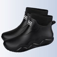 thumbnail image 3 of Ankle Rain Boots, Unisex Couple's Casual Rubber Shoes with Letter Design, 3 of 5