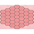 thumbnail image 1 of Ahgly Company Tapis d'Intérieur Rectangulaires Transitionnels Rouges Lavables à la Machine, 2 Pieds x 4 Pieds, 1 of 7