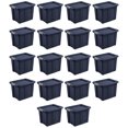 thumbnail image 1 of Sterilite Tuff1 18 Gal Plastic Storage Tote Bin with Lid, Blue (18 Pack), 1 of 9