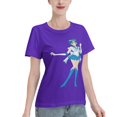 thumbnail image 2 of Women's Basic Short Sleeve T-Shirt Sailor Moon Mizuno Ami, 2 of 6