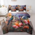 thumbnail image 1 of YST 7 Pieces Bird Comforter Set, 3D Sparrow Flying Animal Bed in a Bag, Full, 1 of 5