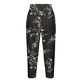 thumbnail image 4 of Yuyuzo Womens Plus Size Capris High Waisted Straight Leg Solid Color Bottom Capri Pants for Women 3/4 Slacks, 4 of 5