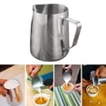 thumbnail image 1 of Vaidha Stainless Steel Milk Frothing Pitcher Cappuccino Pitcher Pouring Jug, 1 of 6