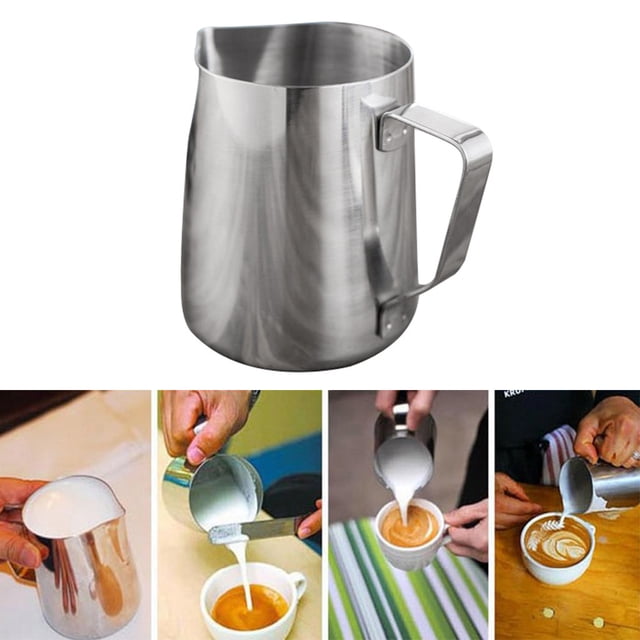 Vaidha Stainless Steel Milk Frothing Pitcher Cappuccino Pitcher Pouring Jug