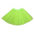 thumbnail image 1 of Girls Tutu Skirt Layered Star Sequins Princess Performance Dance Dress for 3-9 Years, 1 of 4