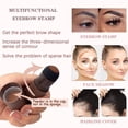 thumbnail image 4 of Ensemble de 2 Pochoirs pour Sourcils Brun Foncé + Brun Clair, Ensemble de Mise en Forme en une Étape avec Tampon à Sourcils Imprimé sur les Sourcils, Styliseur de Sourcils Imperméable, Tampon à Sourcils Longue Tenue, 10 Pochoirs Réutilisables, 4 of 7