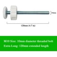 thumbnail image 4 of Baby Gate Guru Extra Long M (mm) Spindle Rods for Pressure Mounted Baby and Pet Gates Replacement Set (mm Bronze), 4 of 8