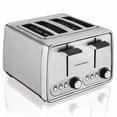 thumbnail image 2 of Hamilton Beach Modern Chrome 4 Slice Toaster With Extra-Wide Slots, 24781, 2 of 4
