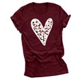 thumbnail image 1 of Birdeem Women Valentines Day Print T- Fashion Comfortable Female Blouses Tops, 1 of 1