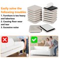 thumbnail image 1 of 14pcs square furniture sliding pad -4cm, 1 of 8