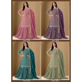 thumbnail image 5 of Custom Made Indian Bollywood Anarkali Kurta Set Beautiful Designer Kurti Pant Dupatta Set, 5 of 5