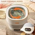 thumbnail image 4 of GloryStar Mini Portable Washing Machine and Dryer, Mini Washer 13L Portable Washing Machine Fully Automatic 3 Cleaning Modes Collapsible Camping Washer for Dorm Travel, 4 of 7