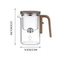 thumbnail image 3 of Teapot Small Rodless Tea Maker Glass Inner Bladder Magnetic Suction Floating Cup Tea Water Separation Lazy Tea Set Glass A A #NW412, 3 of 9