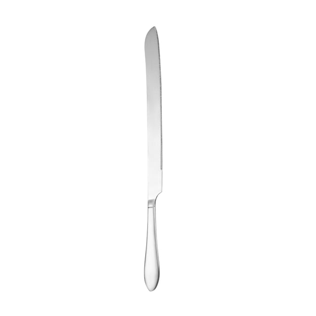 Stainless Steel Serrated Bread Knife Long Handle Kitchen Baking Cake Slicer