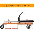 thumbnail image 3 of Cherish PeakPursuit Chariot de Voiture, Ensemble de 2, Chariot à Roues de Capacité de 1500 Lb avec Vérin Hydraulique et Pédale à Cliquet pour le Positionnement du Véhicule pour Camion, VR, Remorque, Orange, 3 of 7