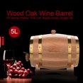 thumbnail image 3 of Filfeel Durable Oak Barrel, Wine Barrel, For Home Bar, 3 of 8
